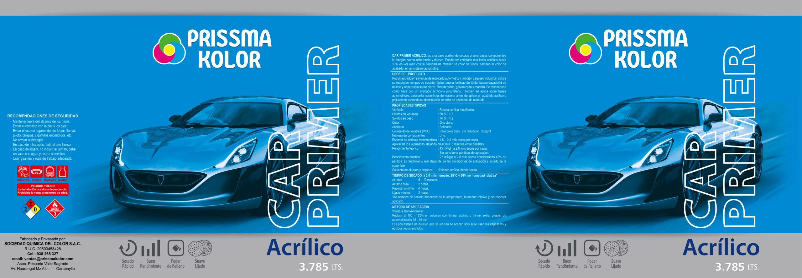 car primer laca acrilica ropalsa