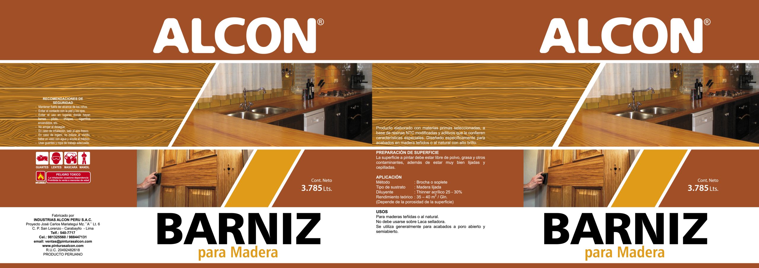 Barniz para masdera Alcon