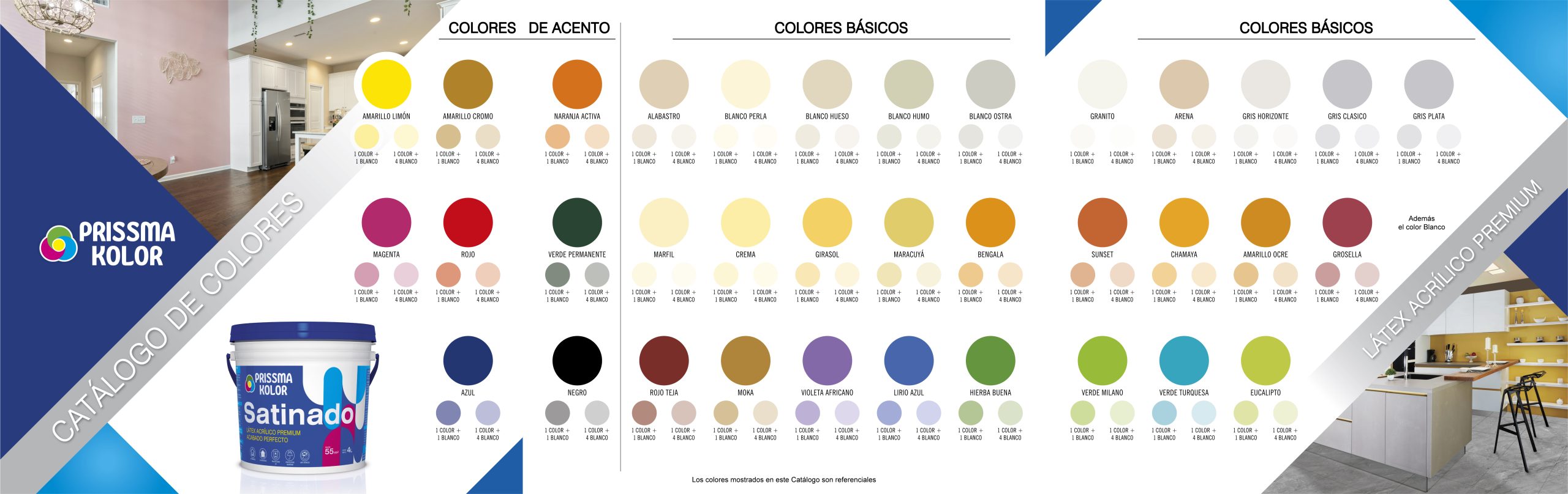 Catalogo de colores satinado prissma kolor